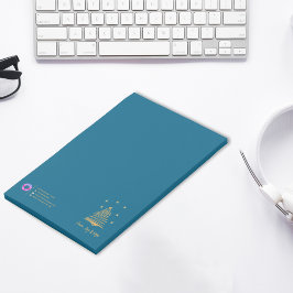 Notas Post-it® Navidades Árbol de Oro Paz Joy Esperanza Corporaci