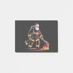 Notas Post-it® Navidades bomberos anuncian XMas como un curioso S