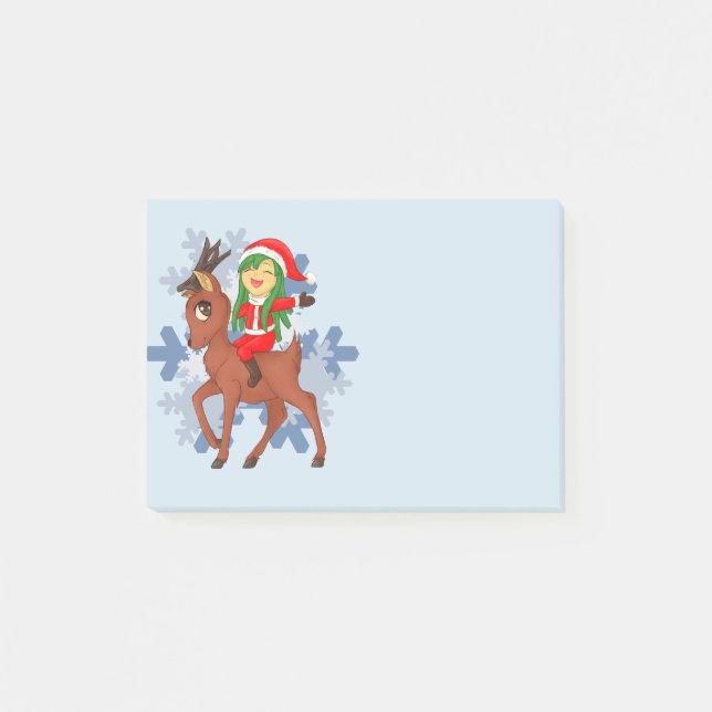 Notas Post-it® Navidades Cheer (Anverso)