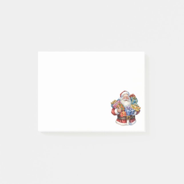 Notas Post-it® Navidades Clásicos de Jolly Santa Claus (Anverso)