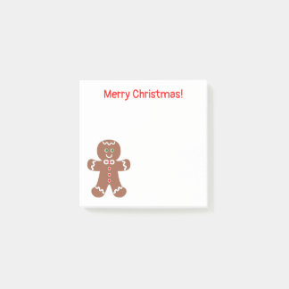 Notas Post-it® Navidades cortos pan de jengibre hombre 3 x 3