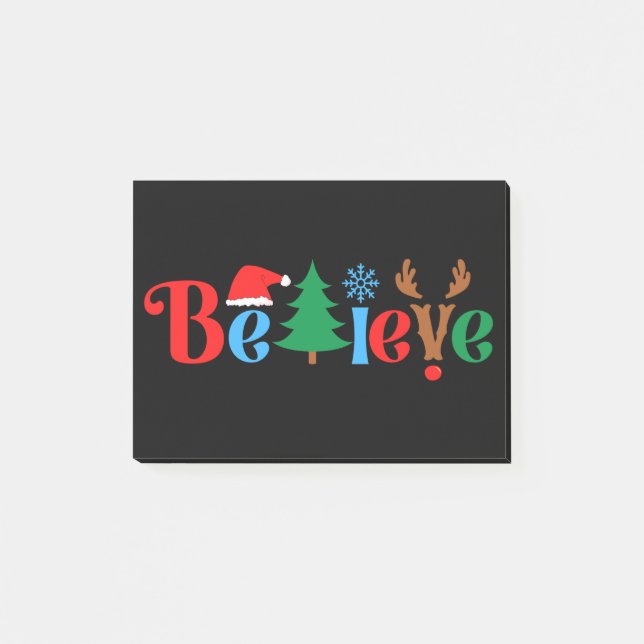 Notas Post-it® Navidades creen (Anverso)