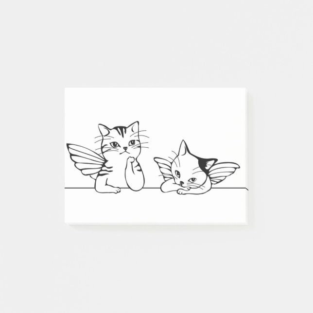Notas Post-it® Navidades de Angel Cat Boring (Anverso)