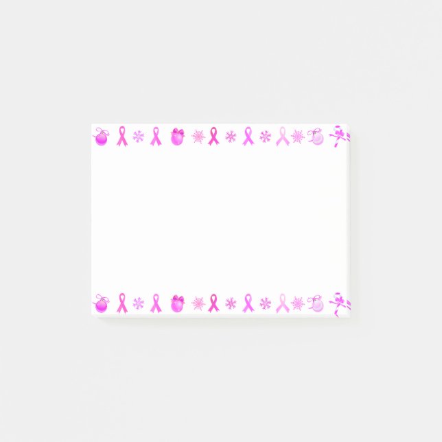 Notas Post-it® Navidades de cinta rosa (Anverso)