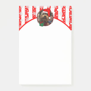 Notas Post-it® Navidades de fotografía personalizado Santa Hat Ma