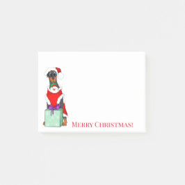 Notas Post-it® Navidades de Merry Christmas Cute Doberman