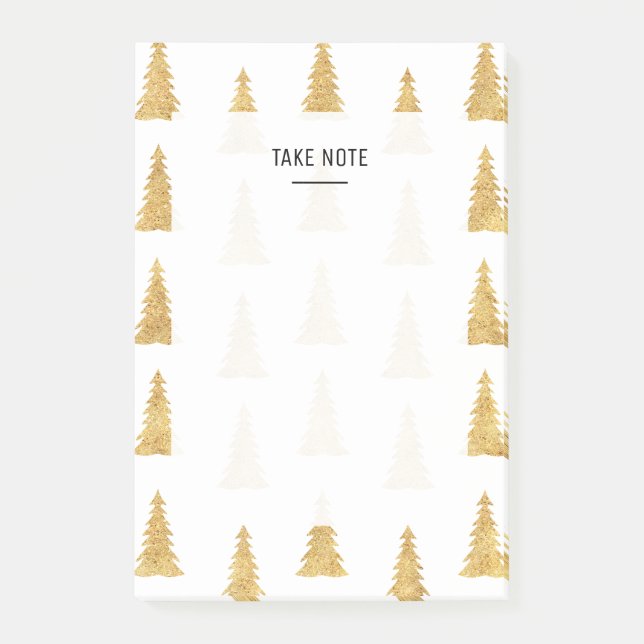 Notas Post-it® Navidades de oro (Anverso)