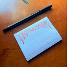 Notas Post-it® Navidades De Temporada Con Cartas Mano