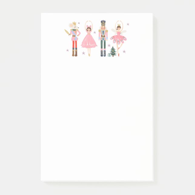 Notas Post-it® Navidades de un petaca rosada (Anverso)