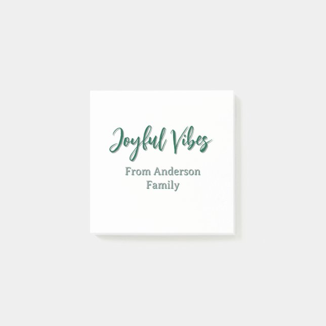 Notas Post-it® Navidades de vibraciones alegres de vacaciones ver (Anverso)