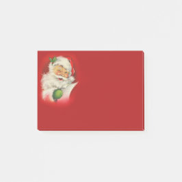 Notas Post-it® Navidades de Vintage Santa Claus