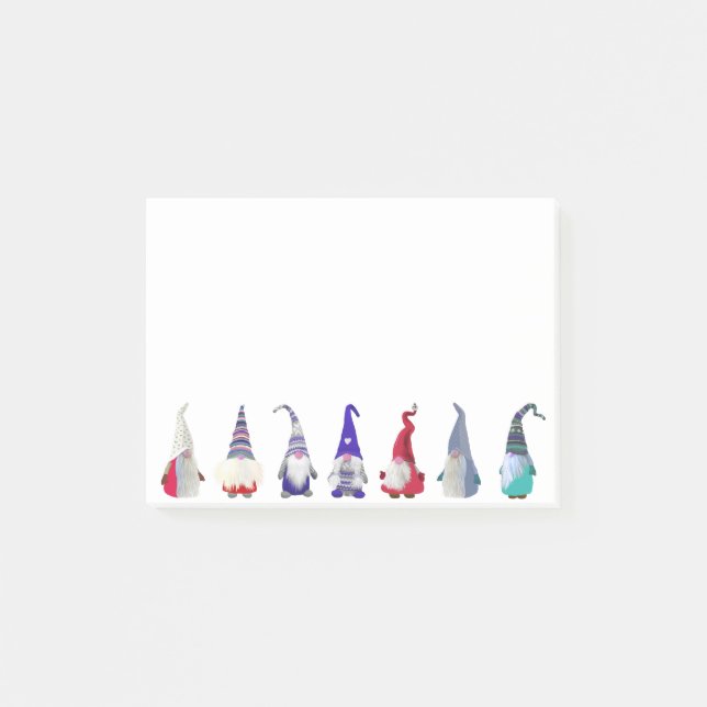 Notas Post-it® Navidades del grupo Scandi Gnomes (Anverso)