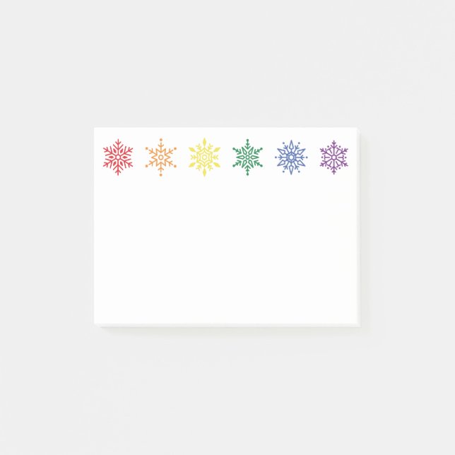 Notas Post-it® Navidades del Orgullo Arcoiris (Anverso)