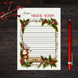 Notas Post-it® Navidades estacionales se divierten con renos