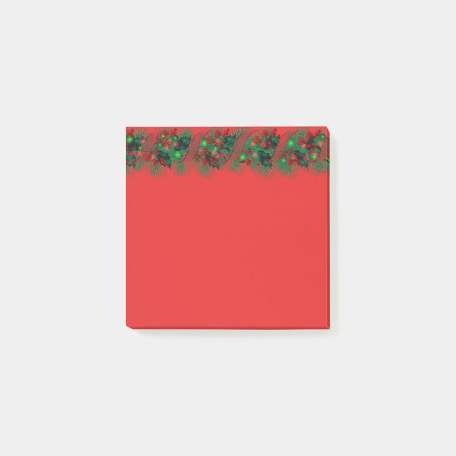 Notas Post-it® Navidades Garland Post-it-Notes (Anverso)