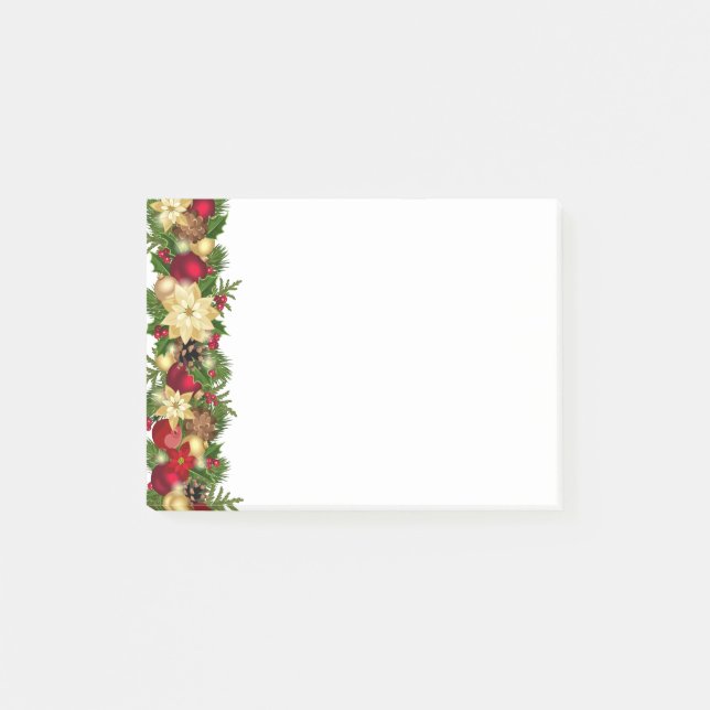 Notas Post-it® Navidades Garland Post-it-Notes (Anverso)