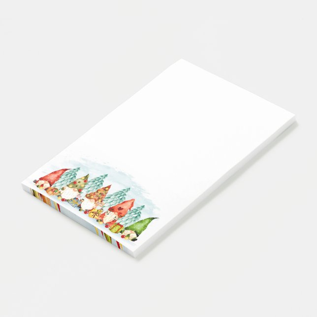 Notas Post-it® Navidades Gnome Post-it Notes (En perspectiva)