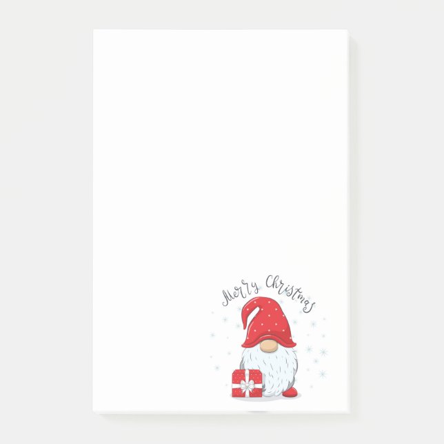 Notas Post-it® Navidades Gnome Post-it Notes (Anverso)