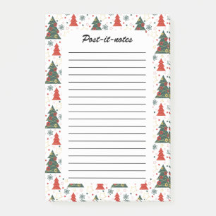 Notas Post-it® Navidades Gold Twinkle Starry Pines