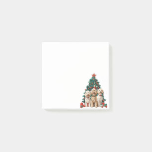 Notas Post-it® Navidades Goldendoodle Dogs