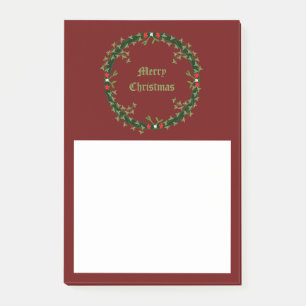 Notas Post-it® Navidades góticos Personalizado Wreath