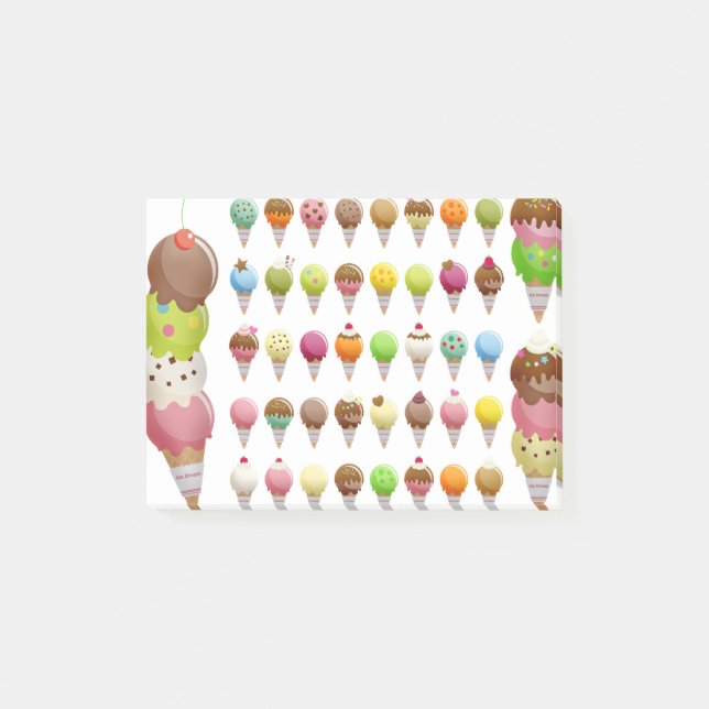 Notas Post-it® Navidades helados (Anverso)