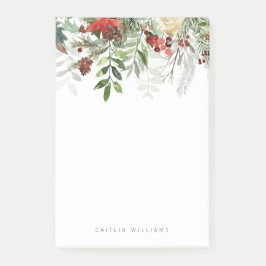 Notas Post-it® Navidades Holiday Floral Winter