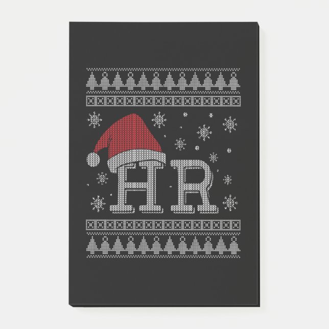 Notas Post-it® Navidades HR Holiday Divertidos Recursos Humanos X (Anverso)