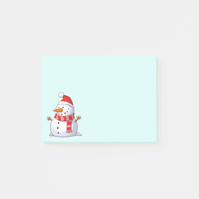 Notas Post-it® Navidades inteligentes Snowman (Anverso)