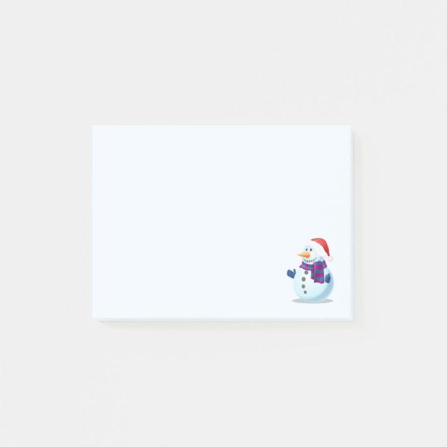 Notas Post-it® Navidades inteligentes Snowman (Anverso)