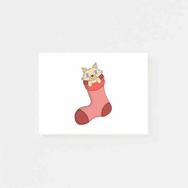 Notas Post-it® Navidades Kitten (Anverso)
