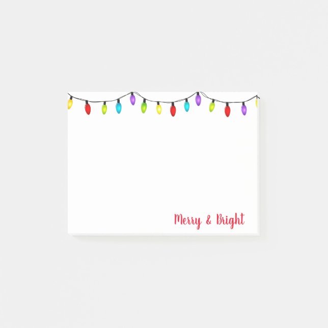 Notas Post-it® Navidades Lights Post it Notes (Anverso)