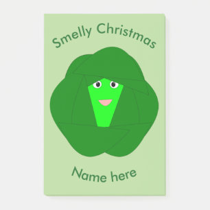 Notas Post-it® Navidades malolientes Brussels Sprout Post anota P