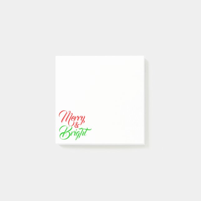 Notas Post-it® Navidades Merry y Bright (Anverso)