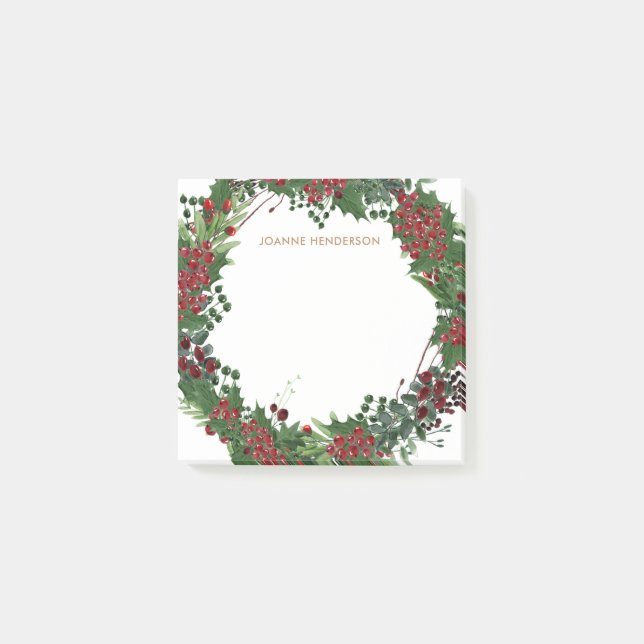 Notas Post-it® Navidades monogramados de ruidos (Anverso)