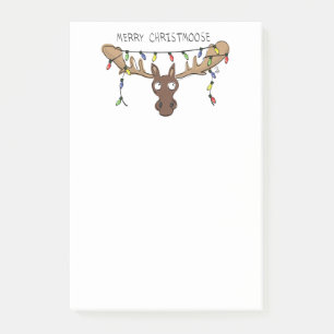 Notas Post-it® Navidades Moose Cute Gracioso Animal de vacaciones