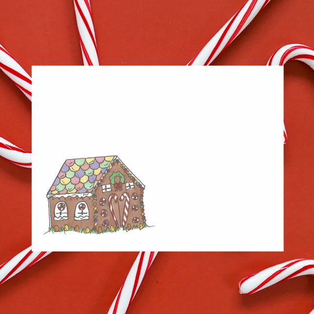 Notas Post-it® Navidades Navidad Gingerbread House Holiday Candy (Gingerbread post it)