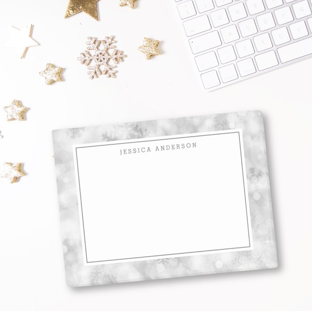 Notas Post-it® Navidades Nombre personalizado del copo de nieve (Subido por el creador)