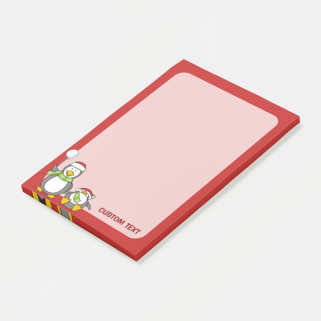 Notas Post-it® Navidades Pingüinos Snowballing (En perspectiva)