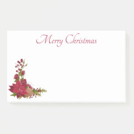 Notas Post-it® Navidades Poinsettia Post-It Notes