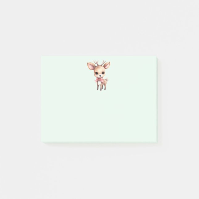 Notas Post-it® Navidades ratos renos (Anverso)