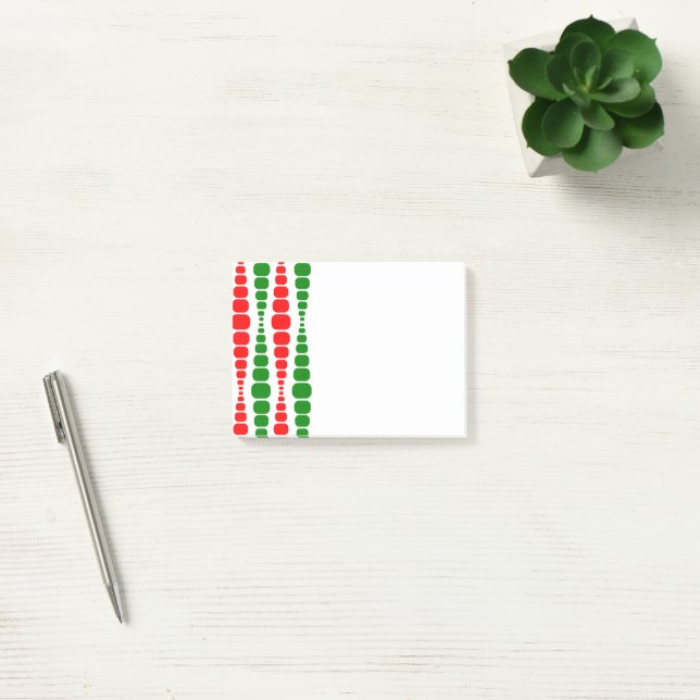 Notas Post-it® Navidades Rectángulos modernos (Oficina)
