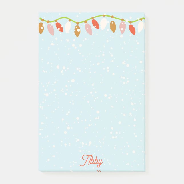 Notas Post-it® Navidades retro (Anverso)