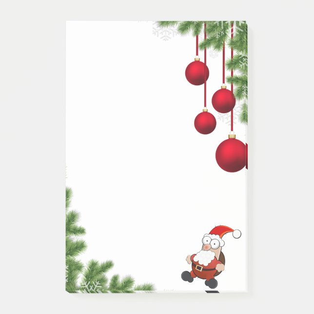 Notas Post-it® Navidades Santa Claus (Anverso)