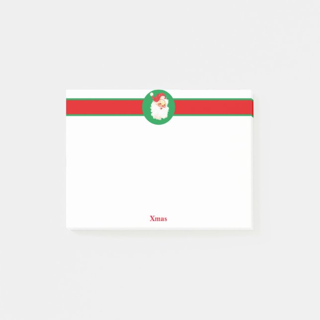 Notas Post-it® Navidades Santa Claus (Anverso)