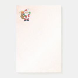 Notas Post-it® Navidades Santa Claus con juguetes