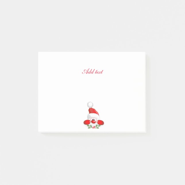 Notas Post-it® Navidades Santa plantilla de diseño popular, (Anverso)