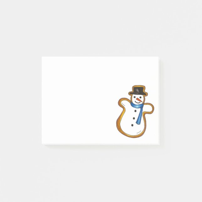 Notas Post-it® Navidades Snowman Sugar Cookie Holiday Hanukkah (Anverso)