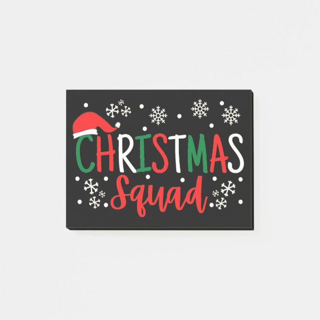 NOTAS POST-IT® NAVIDADES SQUAD (Anverso)