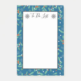 Notas Post-it® Navidades verdes con Holly Berries para hacer la l